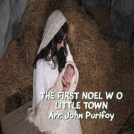 The First Noel with O Little Town of Bethlehem piano sheet music cover Thumbnail